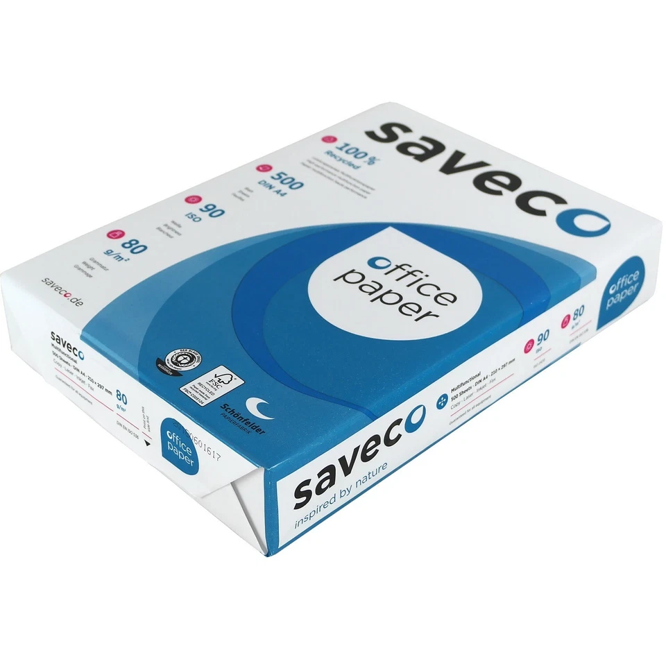 MARKENLOS 1 x 500 Blatt Kopierpapier DIN A4 | Druckerpapier | holzfrei | ISO 80 | 80g/m²