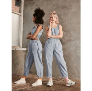 Mono Lucy & Yak JUNI 100 % Algodón Orgánico Talla S Azul Claro Cónico - Imagen 1 de 11