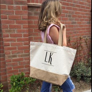 beige ri monogram weekend duffle bolsa