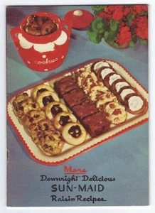 Vintage California RAISIN RECIPE BOOK Sun-Maid RECIPES Downright Delicious - Picture 1 of 8
