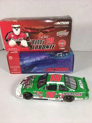 1:24 ACTION 2001 18 BATERÍAS INTERESTATALES COCA-COLA Autografiado Bobby LABONTE Foto 1 de 4