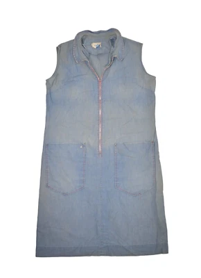Vestido Vintage Años 60 Para Mujer L Cambray Cambio Sin Mangas Cuello Tareas Casa Años 50 Foto 1 de 4
