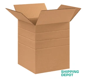 Pick 25-100 ~ 10X10X12 Mulit-Depth 10,8,6" Cardboard Boxes Mailing Shipping BoX - Picture 1 of 3