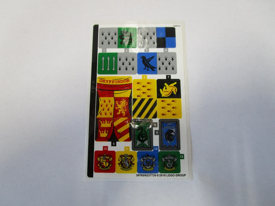 LEGO HARRY POTTER,HOGWARTS QUIDDITCH MATCH SET 75956 STICKER SHEET #75956stk01 - Image 1 of 2