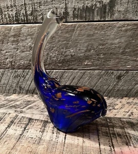 Vintage Blown Glass Elephant Paper Weight. - Picture 1 of 10