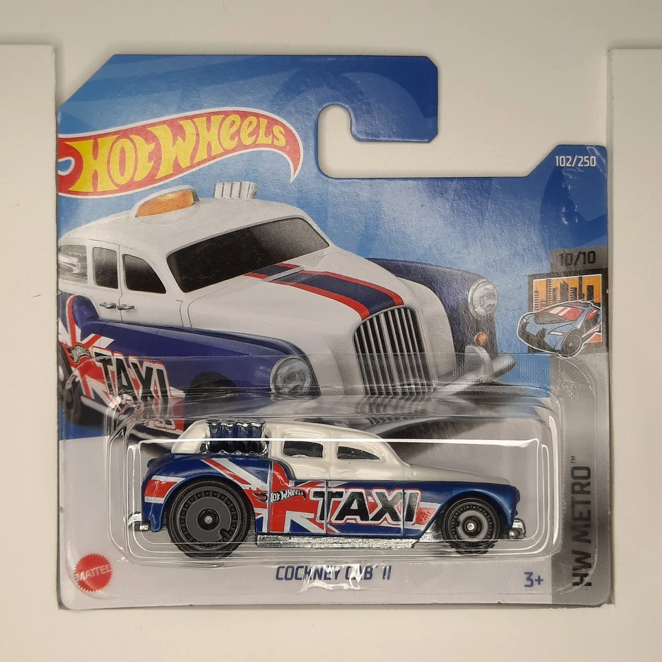 Hot Wheels Mattel 2022 Cockney Cab II (Col 2) 102/250 HW Metro 10/10 - Immagine 1 di 1