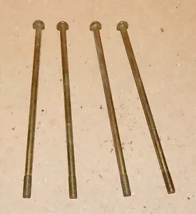 10/32 x 5" Schrauben Messing versilbert Schlitzkopf Sie wählen Menge USA 182K - Bild 1 von 7
