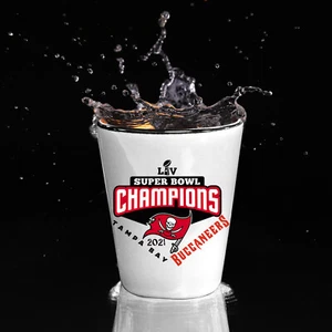 Shot Glass Tampa Bay Buccaneers Super Bowl Champs Collectible Shot Glass Gift - Picture 1 of 7