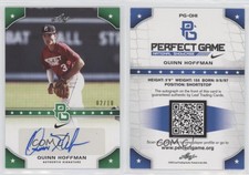 2015 Leaf Perfect Game National Showcase Green /10 Quinn Hoffman #PG-QH1 Auto