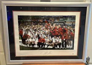 Martin Johnson Signed England Rugby 2003 World Cup Print Ltd Ed Framed COA - Picture 1 of 15