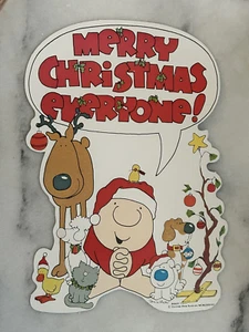 Vintage 1978 Ziggy Christmas Santa Claus Die Cut MINT American Greetings - Picture 1 of 1