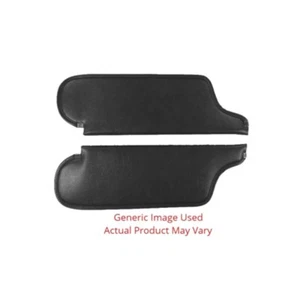 Sun Visor for 1970 AMC Rebel Hardtop 2-DR Cardboard/Fiberboard Black Front 2 pcs - Picture 1 of 7