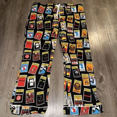 Playbill Unisex Pajama Lounge Pants 97% Cotton Stretch Broadway Size 2XL XXL - Image 1 of 4