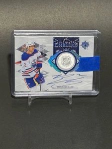 2023-24 Upper Deck Ultimate #UE-EB Evan Bouchard Ultimate Emblems Auto Edmonton - Picture 1 of 2