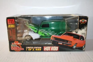 39 CHEVY SEDAN DELIVERY HOT ROD CAR DIECAST-1/24-GOOD-BOX-GREEN-1999 RACING CHAM - Picture 1 of 4