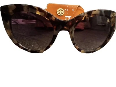 Tory Burch Women's Cat Eye Sunglasses Ty 7115 Tortoise Shell Green Brown EUC - Image 1 of 4