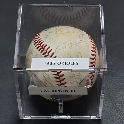 1985 Baltimore Orioles Team Signed Baseball w/ Cal Ripken Jr, Eddie Murray - Image 1 of 4
