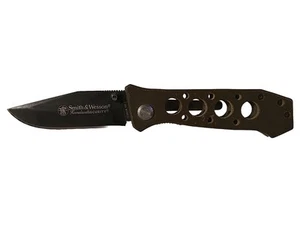 Smith & Wesson CK7H Homeland Security Green G10 440 Titanium Steel Blade KNIFE - Picture 1 of 8