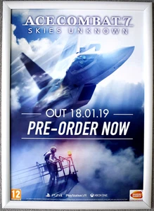 Ace Combat 7: Skies Unknown RARE PS4 PSVR XBOX ONE 42cm x 59cm Promo Poster - Picture 1 of 1
