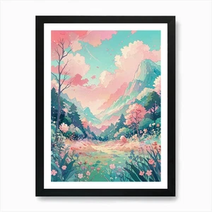 Cherry Blossoms 11 Art Print Framed Framed Wall Art Poster Canvas Print Picture - Picture 1 of 4