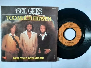 BEE GEES " TOO MUCH HEAVEN " France ISSUE 7" EX+ RSO 1978 POP DISCO - Picture 1 of 2