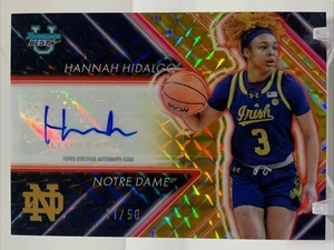 2024-25 Bowman Best U - Geo. GOLD Possession Arrow AUTO - Hannah Hidalgo 11/50 - Picture 1 of 2