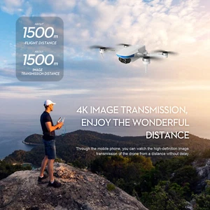 Follow Me GPS-Drohne 4K HD-Kamera 5G FPV RC Quadcopter mit Akku (weiß) Deu - Bild 1 von 12