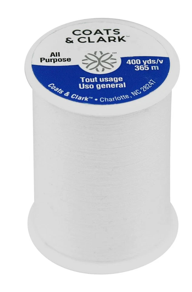 Coats & Clark ~ (230A - White) - Jumbo Spool of Thread - 400 yd - Image 1 of 1