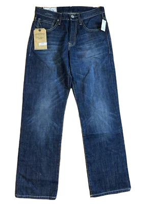 NWT Stetson Western Denim Jeans Mens Modern Straight Leg Dark Wash Size 29x30 - Image 1 of 4