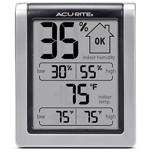 AcuRite 00613 Digital Hygrometer Indoor Thermometer Pre Calibrated Humidity - Picture 1 of 10