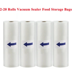 Bolsas selladoras al vacío de 11""x50"" para ahorro de alimentos rollos 4 mil bolsas de almacenamiento de alimentos en relieve - Imagen 1 de 7