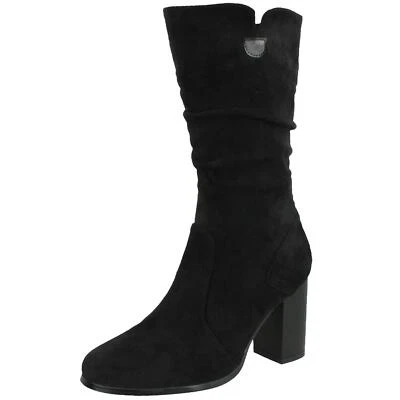 Damas Spot On! Botas inteligentes de tacón alto de microfibra 'F51218' Foto 1 de 4