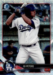2018 Bowman Chrome Prospects D.J. Peters . Los Angeles Dodgers #BCP31
