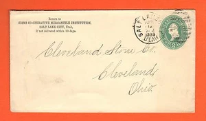 Z.C.M.I. Zions Salt Lake 1888 Cleveland stufa copertura mormone territorio dello Utah ZCMI - Foto 1 di 2
