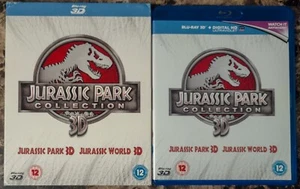 Jurassic Park & World Collection 3D Blu-ray 2-Disc Set w Embossed Slipcover - Picture 1 of 1