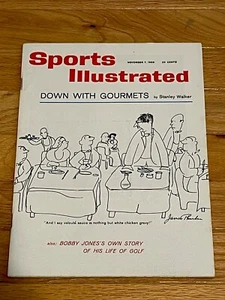 11/7/60 RARE NEWSSTAND Sports Illustrated Magazine DOWN WITH GOURMETS NM! - Picture 1 of 2