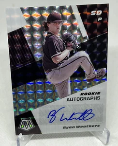 Ryan Weathers 2021 Panini Mosaic Prizm RC Auto #RAM-RW San Diego Padres - Picture 1 of 2