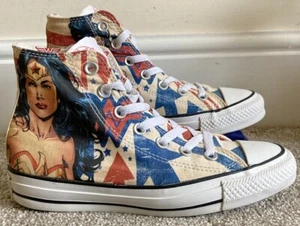 Ladies Converse x DC Comics Wonder Woman Sneakers Trainers. Uk 4 Eu 36.5. LOVELY - Picture 1 of 10