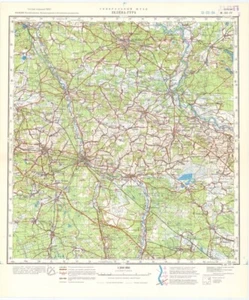 Mapa topográfico militar soviético ruso - ZIELONA GORA (Polonia), 1:200K, ed. 1977 - Imagen 1 de 5