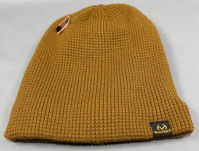 Realtree Gorro Gorra Sombrero Marrón Tejido Esquí Aislado Frío Invierno Forrado de Felpa Para Hombres Foto 1 de 4