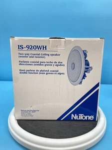Nutone IS920WH 2 way ceiling speaker Coaxial 70 Watts Radio Intercom speakers - Picture 1 of 6