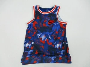 Nike Shirt Boys Large Blue Camo Logo Tank Top Outdoor Youth Kids Drifit Workout - Picture 1 of 8