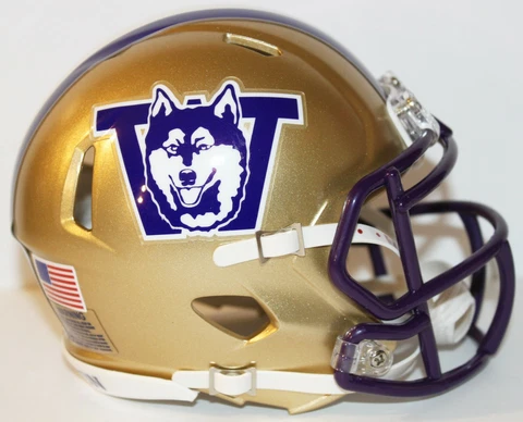 2021 Washington Huskies Custom Riddell Mini Helmet vs UCLA Cover