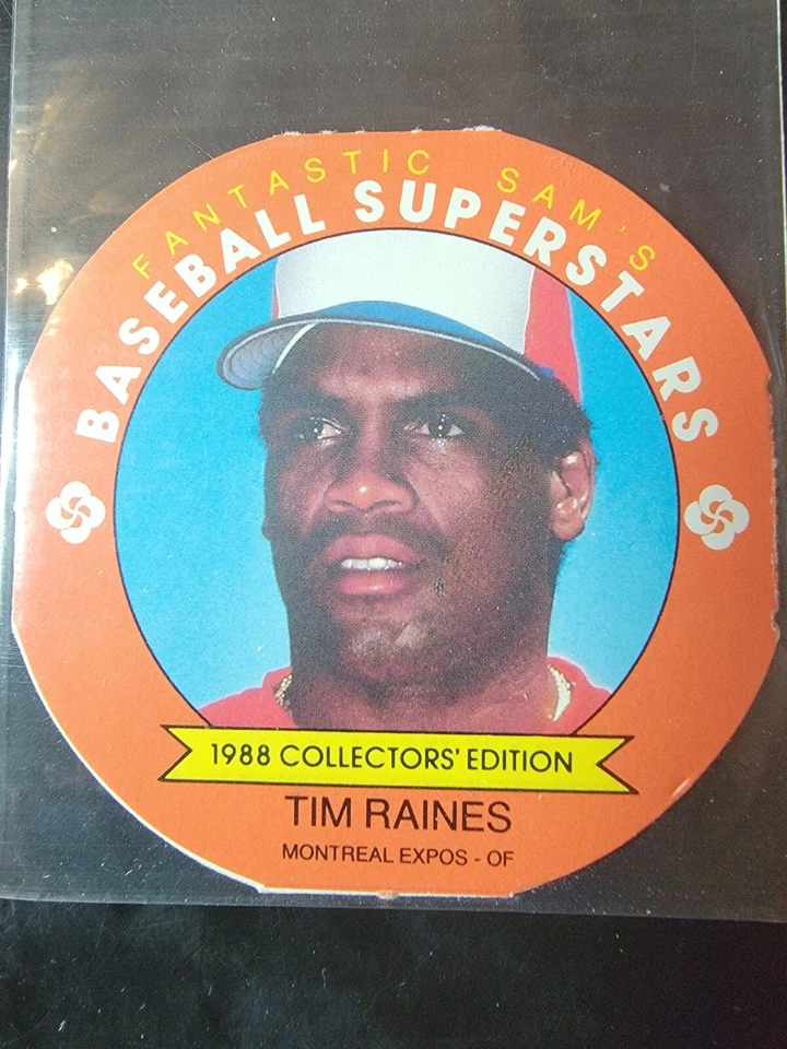 1988 Fantastic Sam's Baseball Superstars Disc Tim Raines #16  - Image 1 of 2