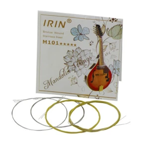 IRIN M101 Full Set Mandolin Strings Bronze Wound Stainless Steel  & W5O7 - Picture 1 of 9