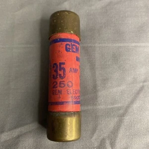 Gem Major Fusibile Una Volta 35 AMP 250V Non Testato - Foto 1 di 3