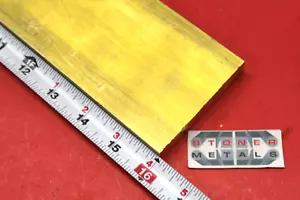 1" x 3" C360 BRASS FLAT BAR 16" long Solid 1.00" Plate Mill Stock H02 Cut New - Picture 1 of 2