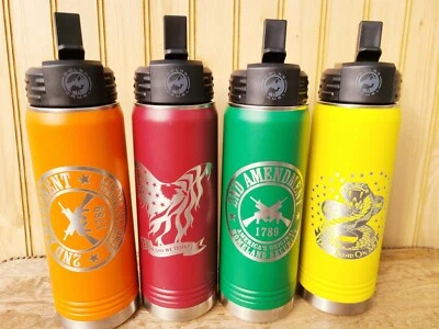 Custom designed 20 Oz Double Insulated Water Bottles - Image 1 of 4