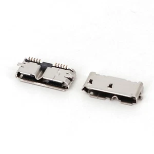 Conector Jack Soldadura Enchufe Hembra PCB de 10 Pines Micro USB 3.0 SMT - Imagen 1 de 5