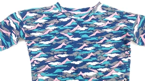 Kids T Shirt Long Sleeve Camouflage Clouds Mountain Cotton Size 5/6 Years - Picture 1 of 11